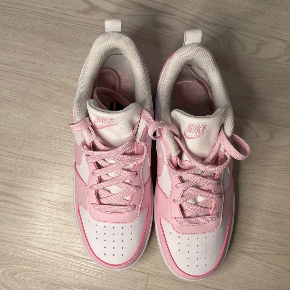 NWOB Nike Court Borough Low Recraft Pink Foam White (DV5456-105) Size 6Y  W7.5/8 - Picture 8 of 13